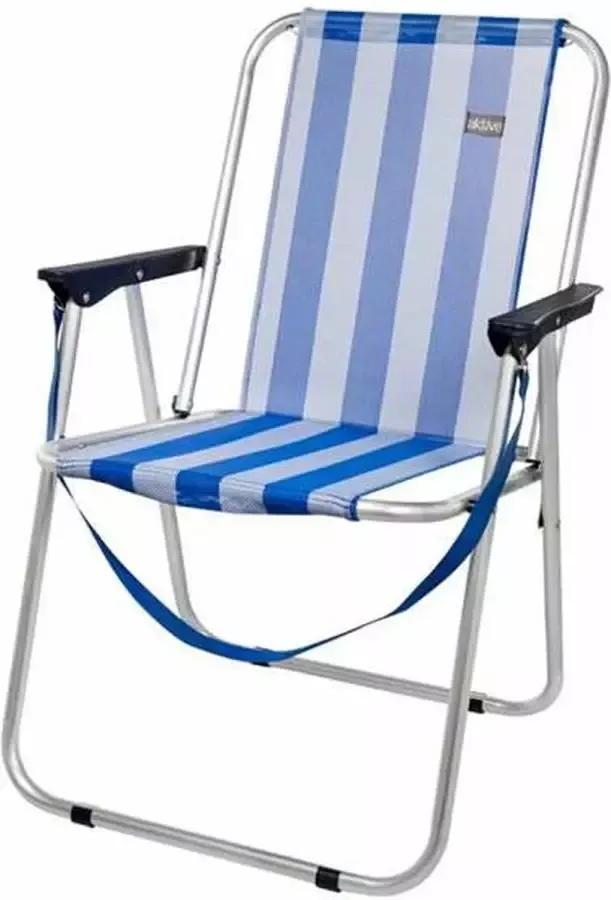 Colorbaby Vouwbare Stoel Color Baby Zeeman Aluminium Wit Marineblauw