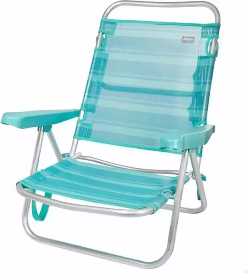 Colorbaby Vouwbare Stoel Mediterran 47 x 48 x 80 cm Turkoois Wit