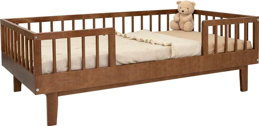 Colorfull Home Collection Novi at Home Juliette Peuterbed 70x140 cm Walnut inclusief laten bodem