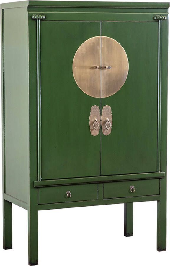 Colours of the Orient Chinese Bruidskast Donkergroen– Forest Green – Oosterse Kast – Aziatische Kast