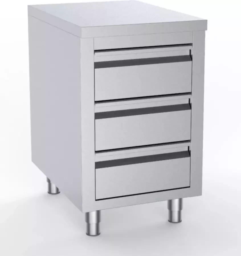 Combisteel 700 WERKTAFEL MET 3 LADEN 500 7333.0280