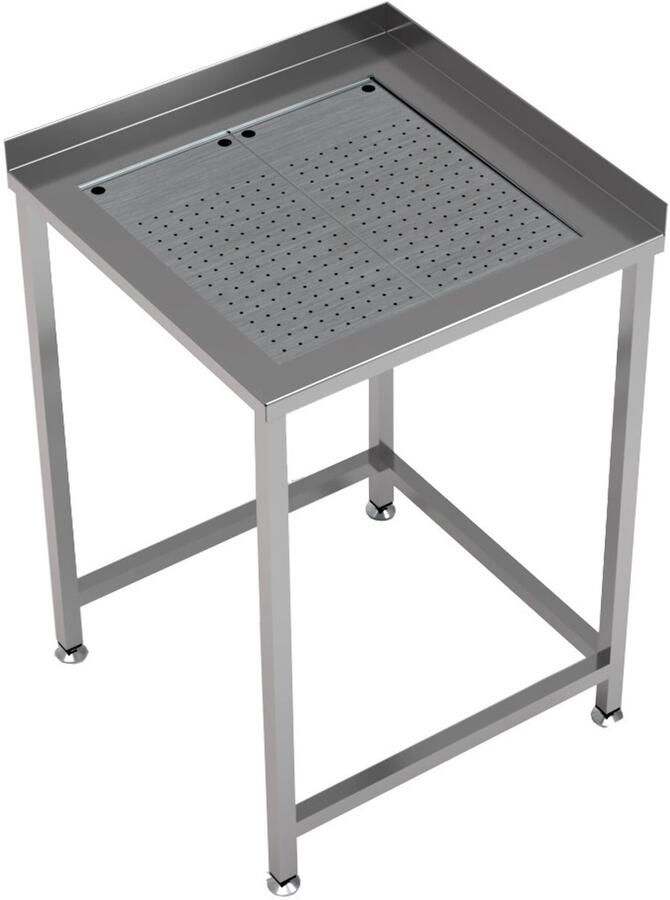 Combisteel HOEKTAFEL LEKBAK 650 7084.0035 Horeca & Professioneel