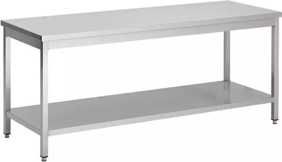 Combisteel Professionele Demontabele Werktafel met Bodemschap 180cm 7452.3145 Horeca