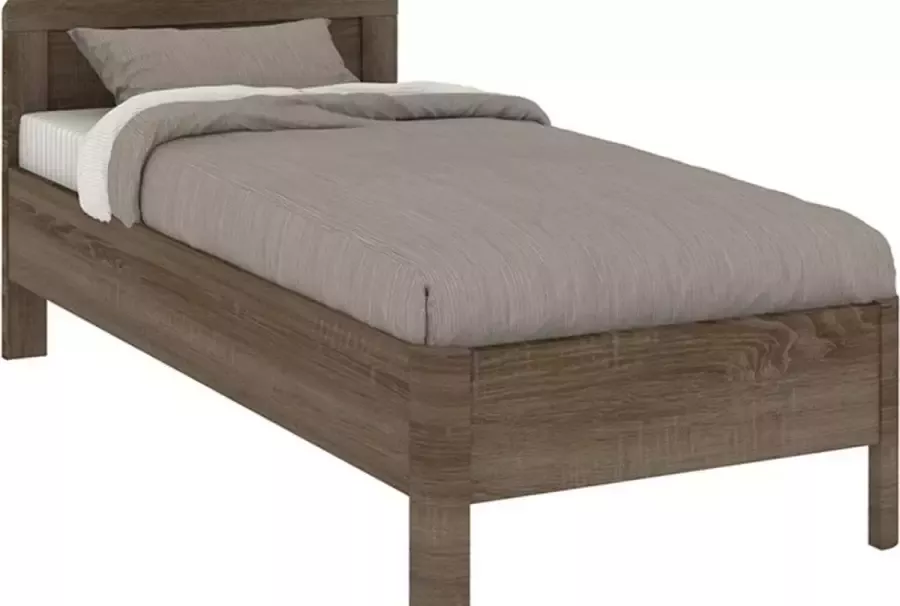 Comfort Collectie bed Bienne Rondo 120 x 200 cm truffel eiken