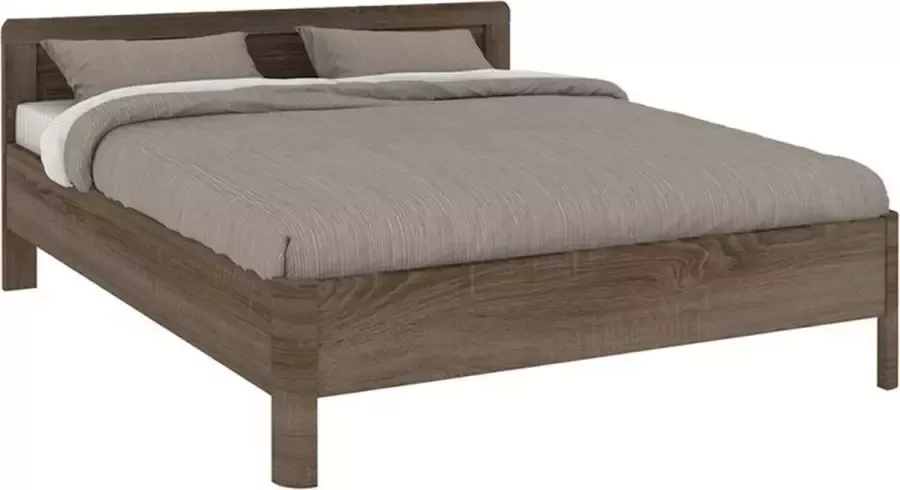 Comfort Collectie Bed Bienne Rondo 160 x 200 cm truffel eiken