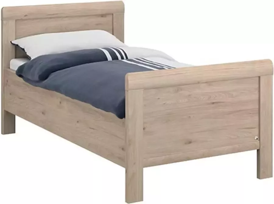 BBright Comfort Collectie bedframe Elba Eenpersoons 90x200cm Naturel bruin