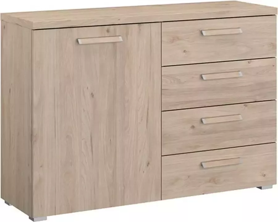 Comfort Collectie commode Elba 4 laden en 1 deur 120 x 86 x 41 cm naturel