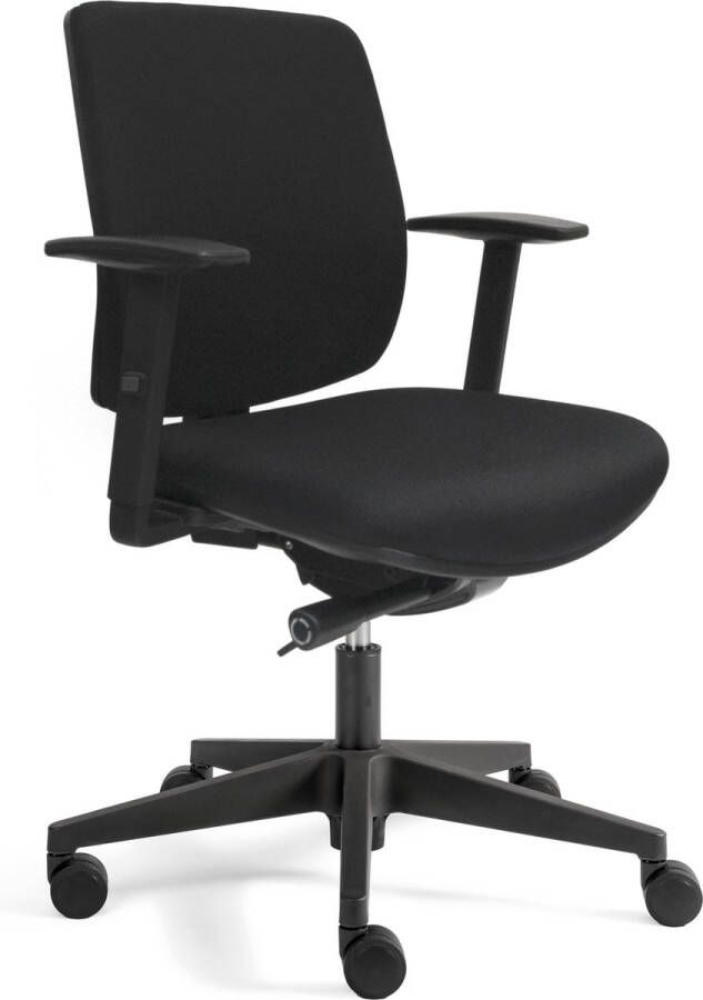 Comfy Hair Comfy Chairs Logan Comfort ergonomische bureaustoel (N)EN 1335 Verstelbare zitting Zwart