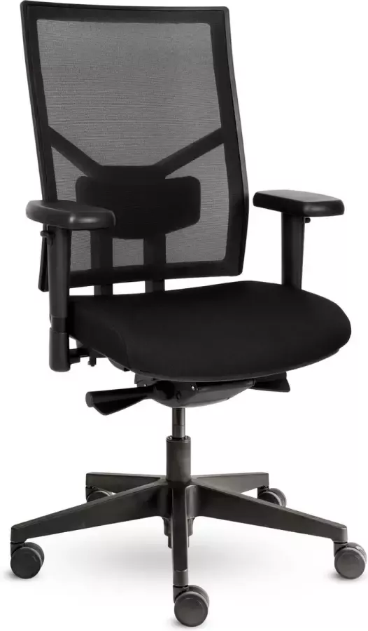 Comfy Hair Comfy chairs Tyson Mesh Bureaustoel (N)EN 1335 Verstelbare zitting Verstelbare rugleuning Zwart