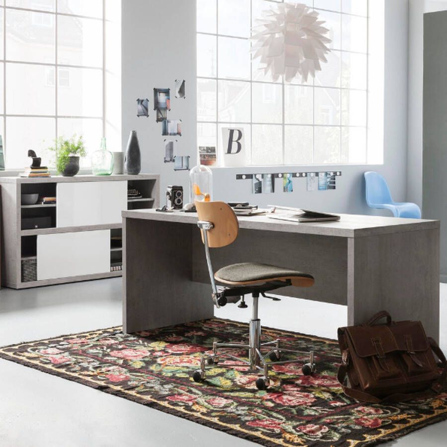 Composad Bureau 140 cm Betonlook