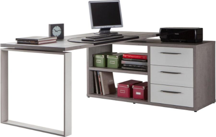 Composad Bureau 160 cm Grijs - Foto 2