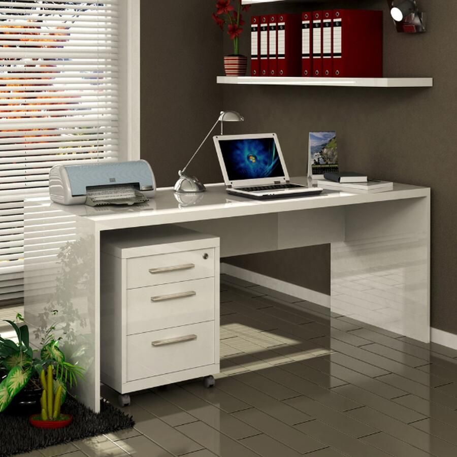 Composad Bureau 180 cm Wit