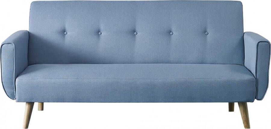 Concept-U 3 -Seater Converteerbare bank in blauwe stof BERLIN