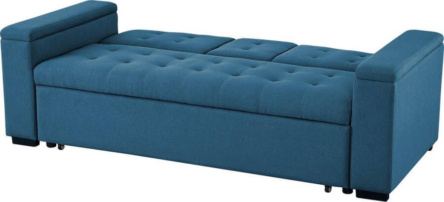 Concept-U 3 -Seater Converteerbare bank in petroleumblauwe stof NOHO - Foto 2