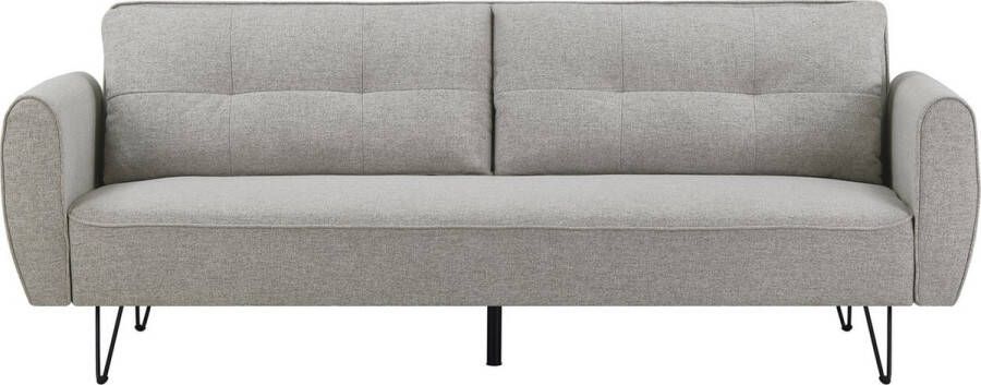 Concept-U 3 -Seater Convertible Design Sofa in lichtgrijze stof SOHO