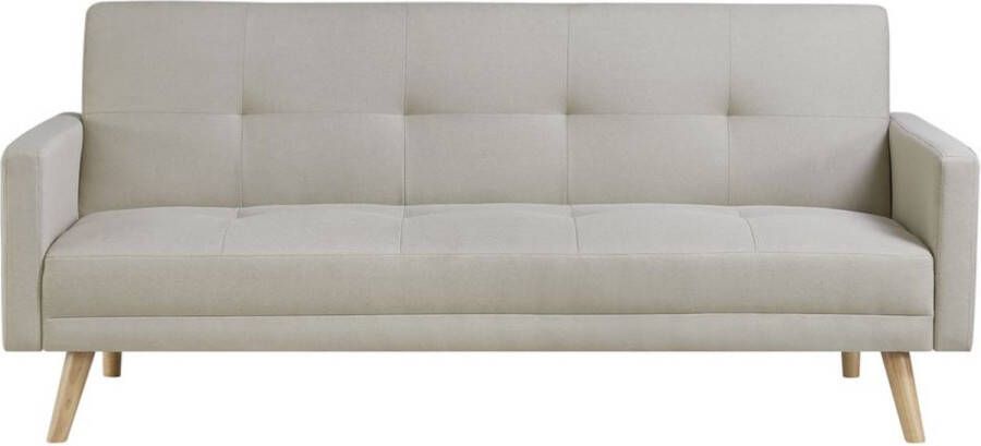 Concept-U 3 -Seater Convertible Scandinavische bank in beige stof WOODEN