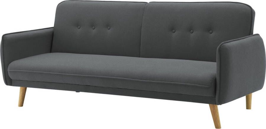 Concept-U 3 -Seater Convertible Scandinavische bank in donkergrijze stof NORA