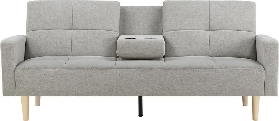 Concept-U 3 -Seater Converteerbare bank in grijze stof OSLO