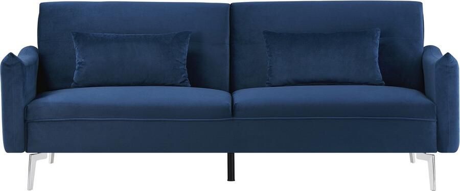 Concept-U 3 -Seater Convertible Design Sofa in Blue Velvet BETTY