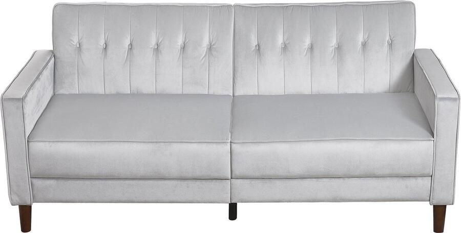 Concept-U 3 -Seater Convertible Design Sofa in grijs fluweel LIVERPOOL