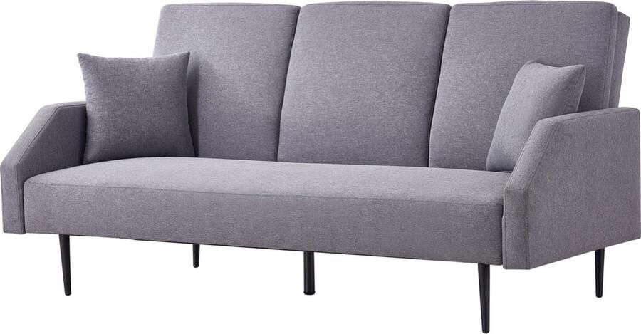 Concept-U 3 -Seater Convertible Sofa grijze stof DUBLIN