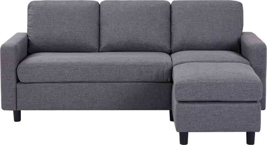 Concept-U 3 -Zaterdag Modulaire bank + 1 Grijze stof Pouffe CORK