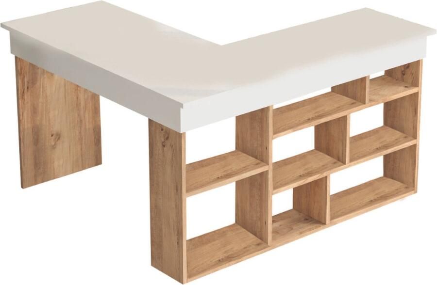 Concept-U Ontwerp hoekbureau met planken TYO