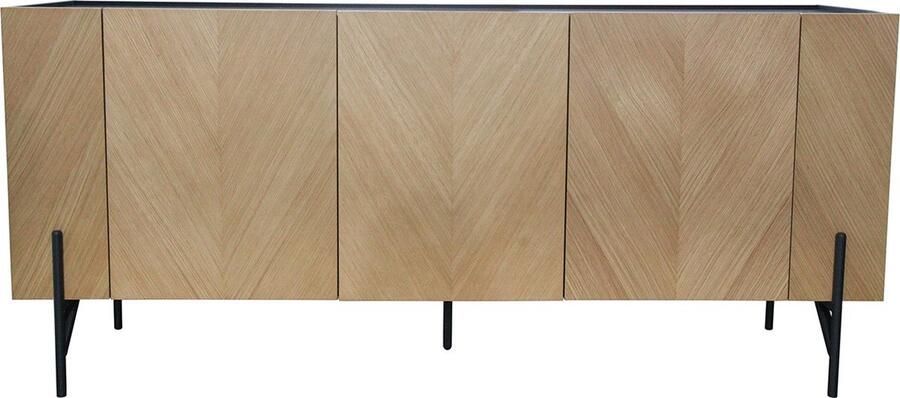 Concept-U Vintage buffet in licht hout en 3 kasten SEQUOIA