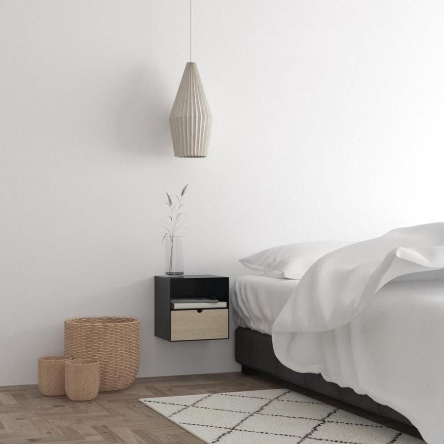 Concept-U Aloft nachtkastje hangend zwart