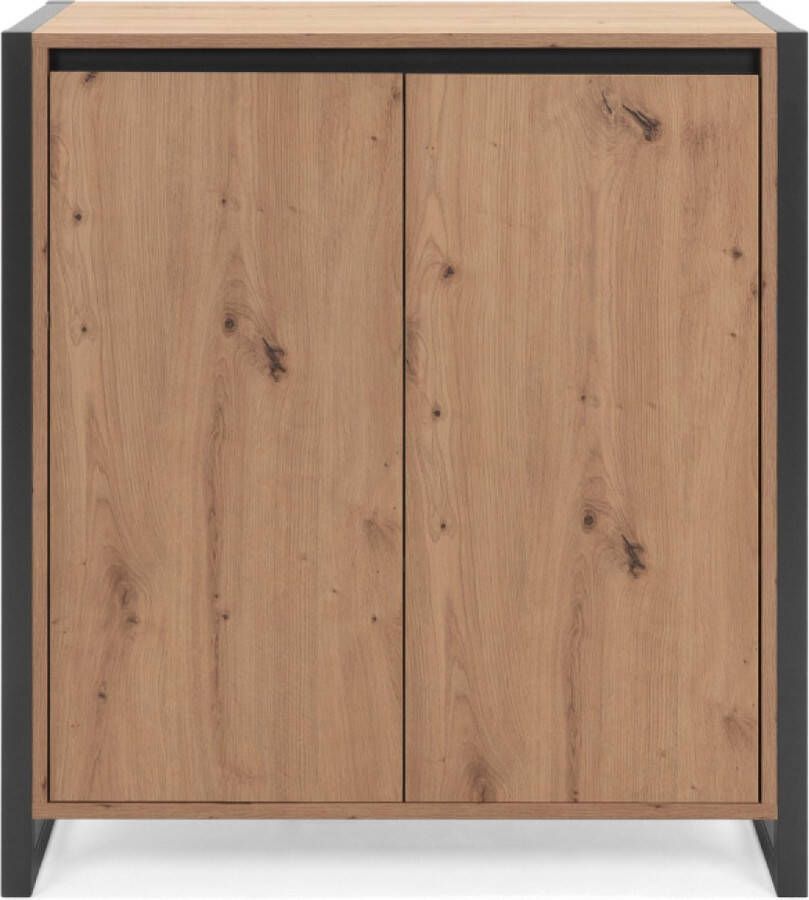 Concept-U Hout en zwart industrieel buffet KOTOR