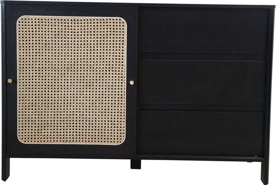 Concept-U Zwart houten buffet en cannia BALI
