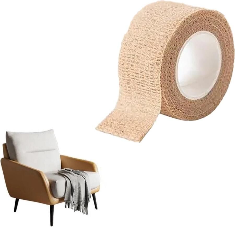 Consumerce Stoelpoot Beschermende Tape Beige 4 Meter Lang – Stoelpootdoppen – Stoel Poot Beschermers – Sokken – Stoelpootbeschermers – Viltjes – Schuine – Vierkant – Rond – Sokjes – Rechthoekig – Caps – Viltglijders Doppen
