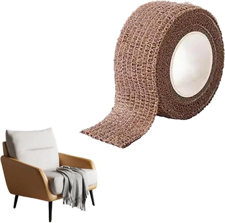 Consumerce Stoelpoot Beschermende Tape Bruin 4 Meter Lang – Stoelpootdoppen – Stoel Poot Beschermers – Sokken – Stoelpootbeschermers – Viltjes – Schuine – Vierkant – Rond – Sokjes – Rechthoekig – Caps – Viltglijders Doppen