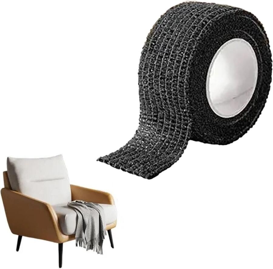 Consumerce Stoelpoot Beschermende Tape Zwart 4 Meter Lang – Stoelpootdoppen – Stoel Poot Beschermers – Sokken – Stoelpootbeschermers – Viltjes – Schuine – Vierkant – Rond – Sokjes – Rechthoekig – Caps – Viltglijders Doppen