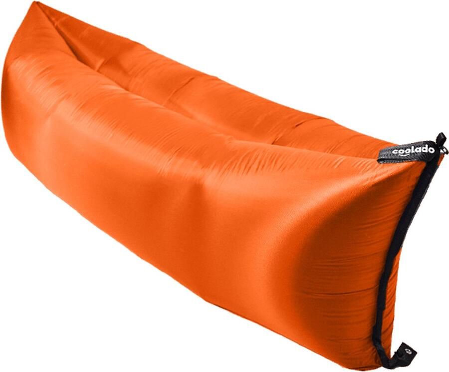 Coolado LayTube (ORANGE) Opblaasbare Lounger Luxe Zitzak Ultieme Ontspanning Binnen en Buiten Campingbank Perfect voor Gaming en Relaxen Geschikt voor PS4 Xbox Nintendo Ideaal voor Elke Gelegenheid - Foto 2