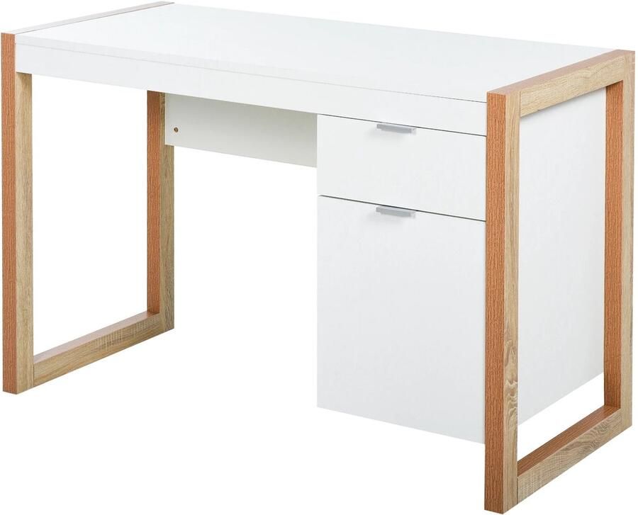Corenia Bureau – Werkplek – Schrijftafel – Thuiswerkplek – Opbergruimte – Melamine Afwerking – Compact Formaat