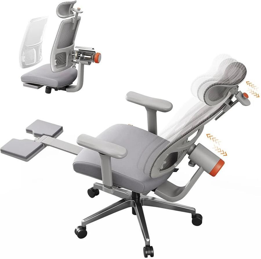 Corenia Bureaustoel – Ergonomische Stoel – Kantoorstoel – Werkstoel – Auto-Following Rugleuning – 4D Verstelbare Armleuningen