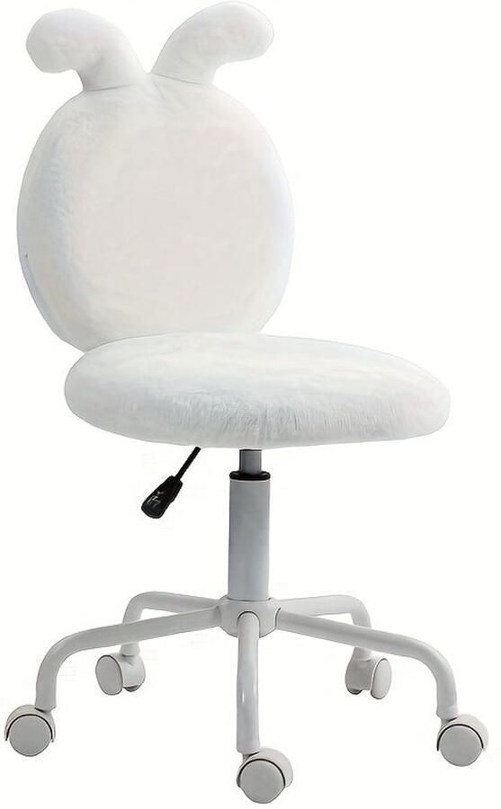 Corenia Bureaustoel – Kantoorstoel – Desk Chair – Ergonomische Stoel – Werkstoel – Wit – Verstelbare Hoogte – 360° Draaibaar – Roestvrij Stalen Frame – Ademend Mesh