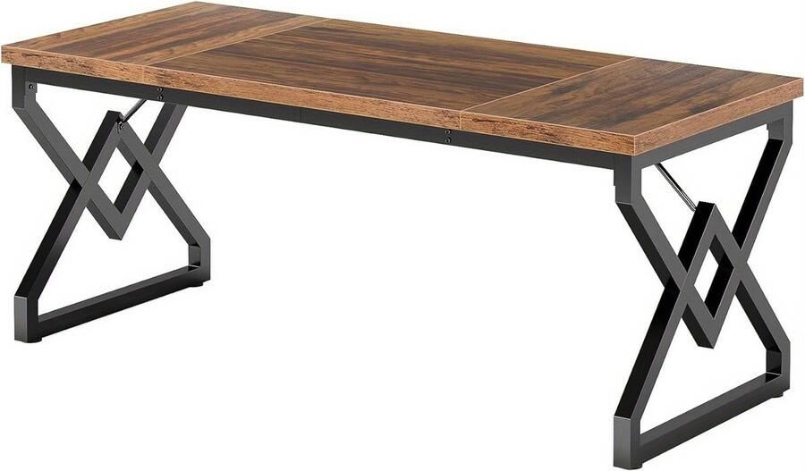 Corenia Bureaustoel – Kantoorstoel – Draaistoel – Gamestoel – Ergonomische Stoel – Extra Groot Tafelblad 160x70 cm – Stevig Metalen Frame