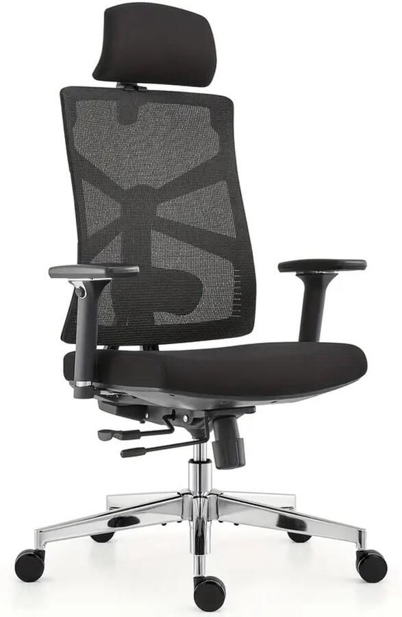 Corenia Bureaustoel – Kantoorstoel – Draaistoel – Gamestoel – Werkstoel – Ergonomische 4D Armleuningen – Verstelbare Lendensteun en Ademend Mesh