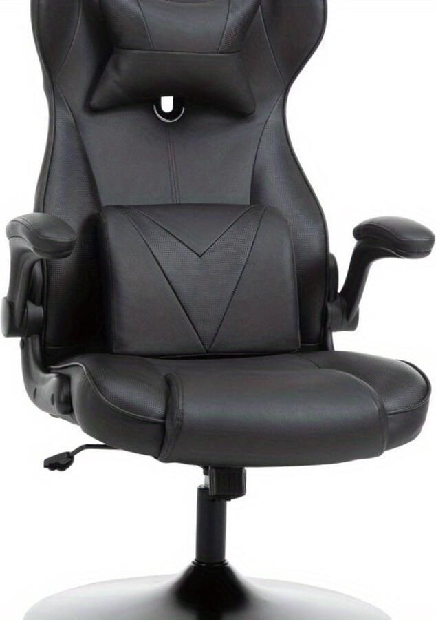 Corenia Bureaustoel – Kantoorstoel – Gamestoel – Werkstoel – Draaistoel – Ergonomisch Ontwerp – 360° Draaibaar – Verstelbare Zithoogte – Zwart