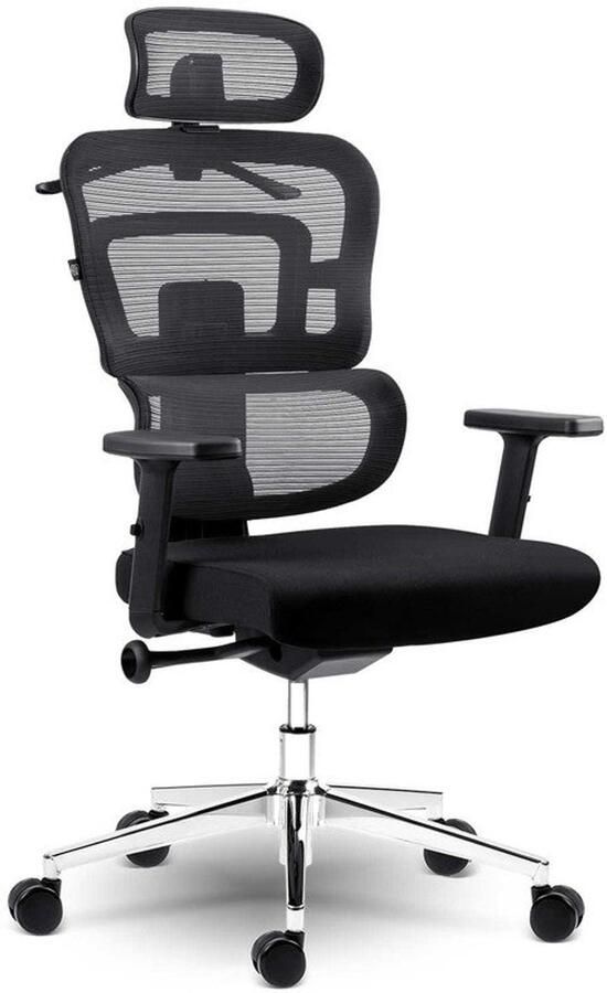 Corenia Bureaustoel – Office Chair – Gamingstoel – Bureaukruk – Draaistoel – Ademend Mesh Rugoppervlak – Verstelbare Zithoogte 44-52 cm