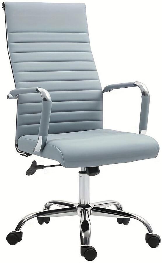 Corenia Bureaustoel – Office Chair – Kantoorstoel – Draaistoel – Werkstoel – Blauw – Stevig 5-punts Onderstel – Handmatige Hoogteverstelling
