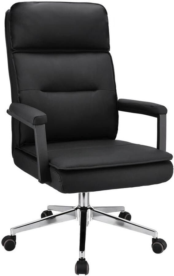 Corenia Bureaustoel – Office Chair – Kantoorstoel – Draaistoel – Werkstoel – Eco-leer Bekleding – Verstelbare Hoogte 43-49 cm