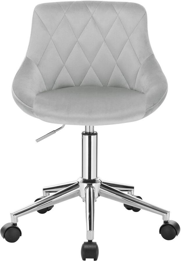 Corenia Bureaustoel Zadelkruk Ergonomische Bureaustoel Zadelkruk op Wielen Bureau Stoel In Hoogte Verstelbare Bureaustoel met Wielen voor Thuiskantoor Lichtgrijs