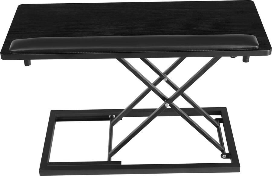 Corenia Bureautafel voor Volwassenen Bureautafel voor Computer bureau Computer Tafel Staand Werkstation Staande Tafel Laptoptafel Toetsenbordstandaard Verstelbare Hoogte Zwart