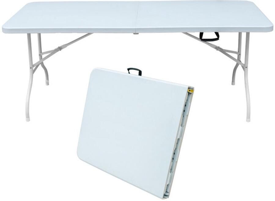 Corenia Campingtafel – Klaptafel – Vouwtafel – Kampeertafel – Plooitafel – 180 cm – Stevig ijzer – Draagvermogen 135 kg