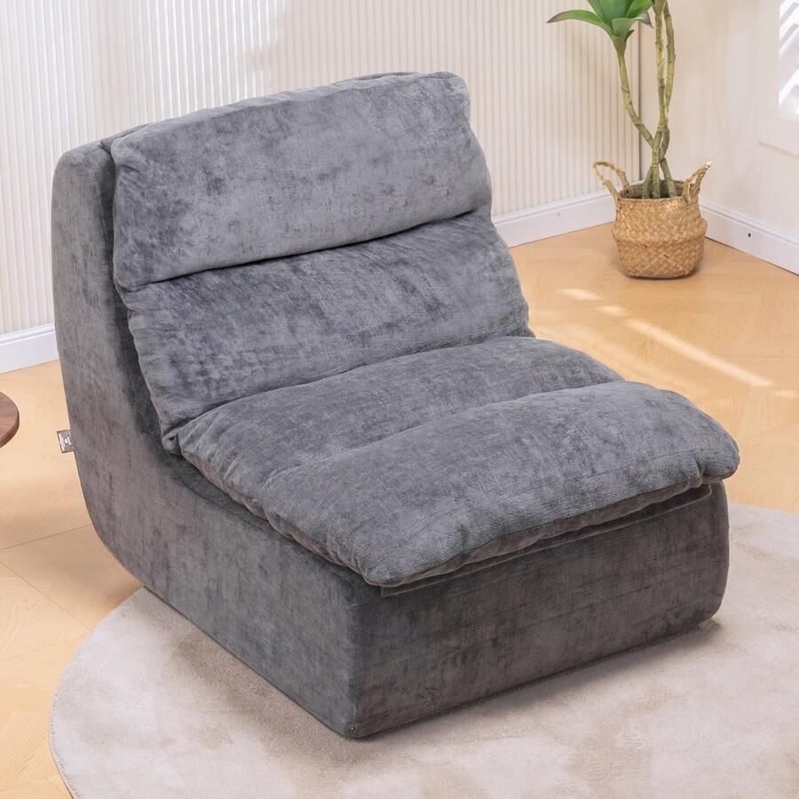 Corenia Eénpersoons Velvet Sofa – Fauteuil – Zitzak – Loveseat – Sessel – Compact – Corduroy Stof