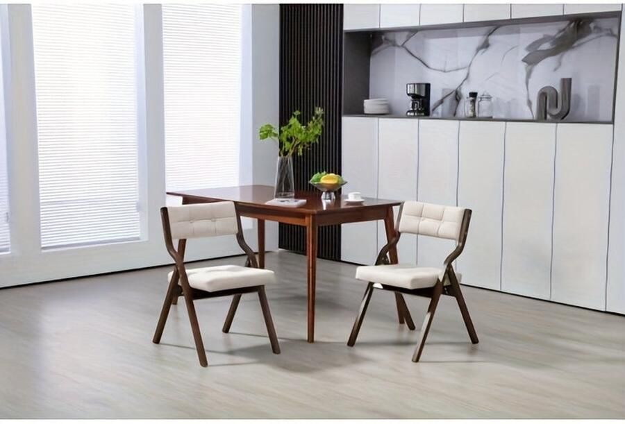 Corenia Eetkamerstoel – Stoel – Dining Chair – Design Stoel – Witte Stoel – Modern Minimalistisch Ontwerp – Makkelijk Schoon Te Maken