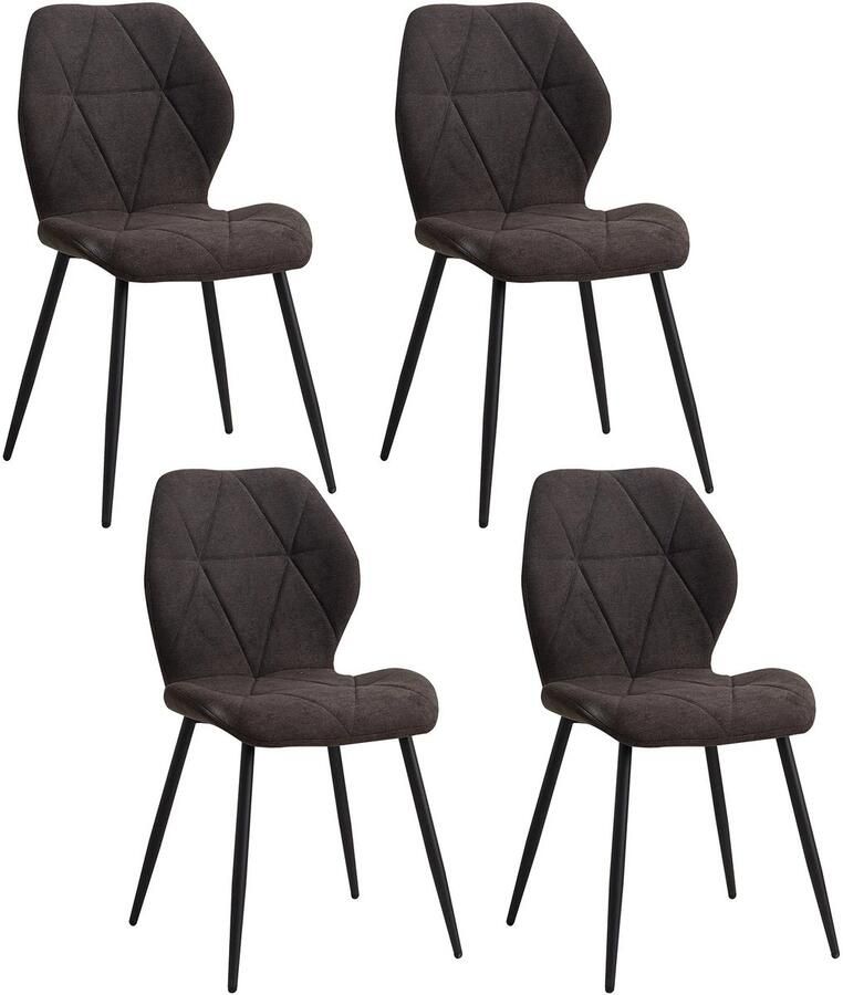 Corenia Eetkamerstoel – Stoel – Zitstoel – Linnen Stoel – Comfortabele Stoel – Ademend Linnen – Ergonomische Rugleuning